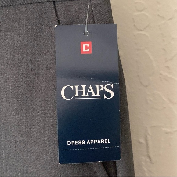 NWT CHAPS Boys Dress Pants Dark Charcoal Heather Style# C841180 Classic Size 10 - Picture 4 of 16